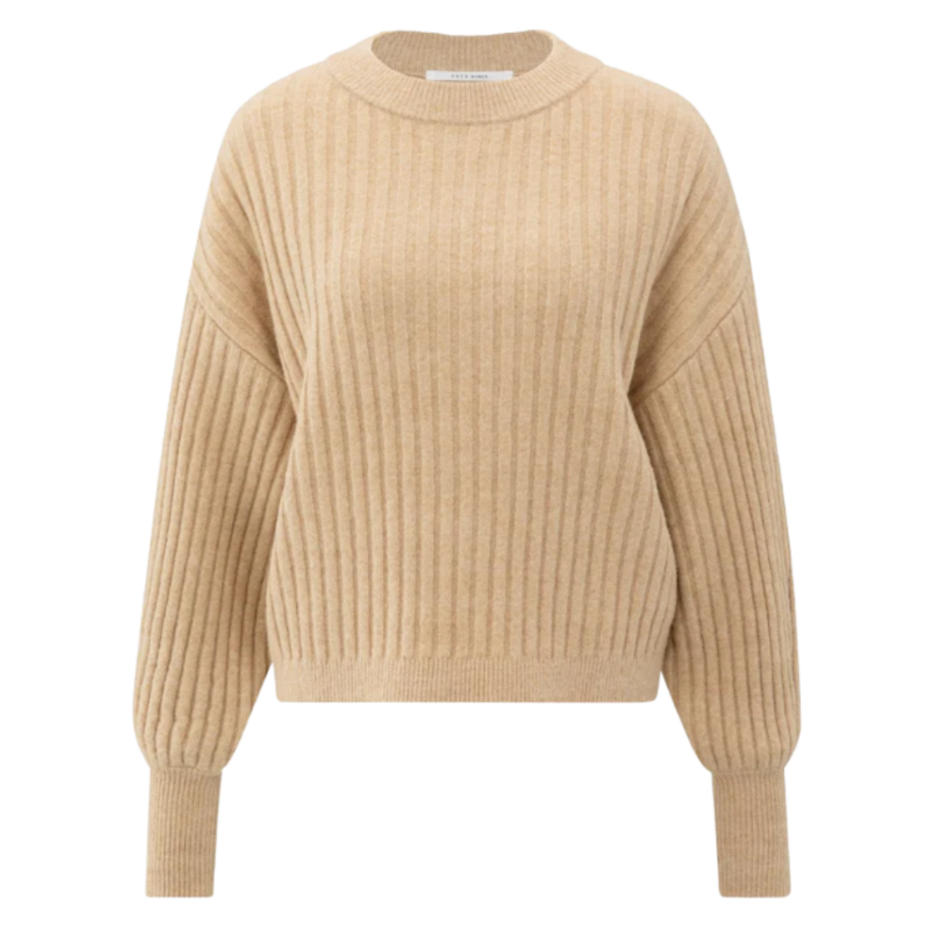 Gerippter Pullover