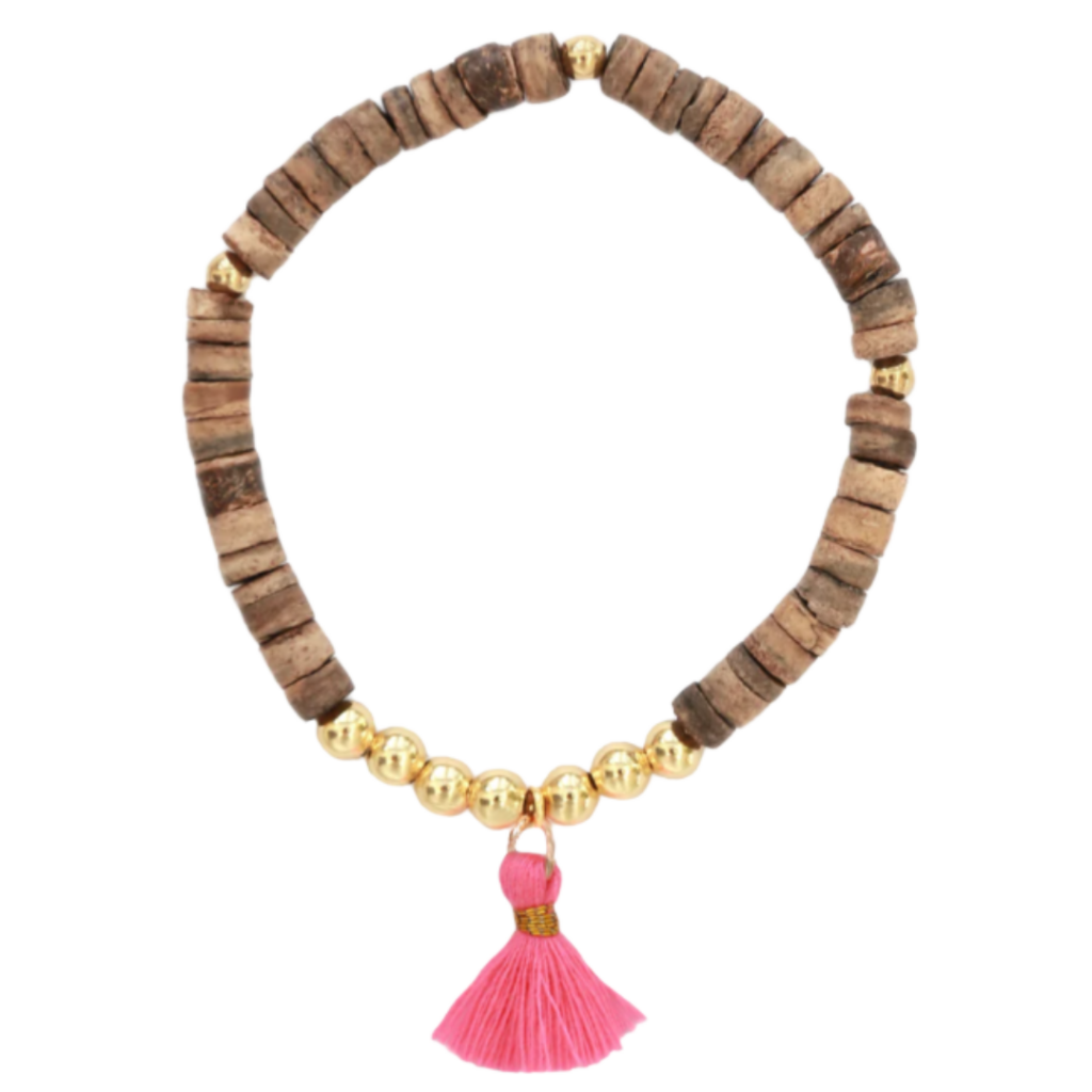 Armband Kokosnuss Koralle